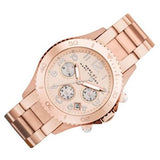 Buy Shop Marc Jacobs Rock Chronograph Rose Gold Dial Rose Gold Steel Strap Watch for Women - MBM3156 USA Online
