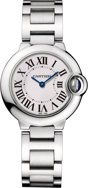 Buy Shop Cartier Ballon Bleu De Cartier White Dial Silver Steel Strap Watch for Women - W69010Z4 USA Online