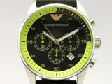 Buy Shop Emporio Armani Chronograph Black Dial Black Rubber Strap Watch For Men - AR5865 USA Online