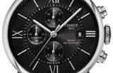 Buy Shop Tissot T Classic Chemin Des Tourelles Chronograph Black Dial Black Leather Strap Watch For Men - T099.427.16.058.00 USA Online