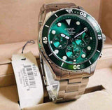 Buy Shop Fossil FB-03 Chronograph Green Dial Silver Steel Strap Watch for Men - FS5726 USA Online