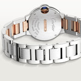 Buy Shop Cartier Ballon Bleu De Cartier Diamonds Silver Dial Two Tone Steel Strap Watch for Women - W3BB0026 USA Online