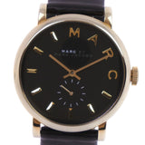Buy Shop Marc Jacobs Baker Black Dial Black Leather Strap Watch for Women - MBM1269 USA Online