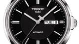 Buy Shop Tissot Automatics III Day Date Black Dial Black Leather Strap Watch For Men - T065.430.16.051.00 USA Online
