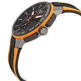 Buy Shop Tissot T Race Cycling Chronograph Black Dial Two Tone Rubber Strap Watch For Men - T111.417.37.441.04 USA Online