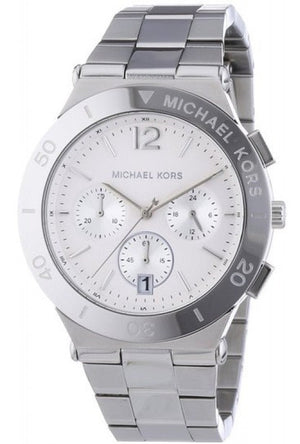 Buy Shop Michael Kors Wyatt White Dial Silver Steel Strap Watch For Women - MK5932 USA Online