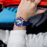 Buy Shop Tag Heuer Formula 1 Gulf Edition Blue Dial Blue Leather Strap Watch for Men - CAZ101N.FC8243 USA Online