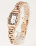 Buy Shop Emporio Armani Gianni T-Bar Analog Crystal Brown Dial Rose Gold Steel Strap Watch For Women - AR11407 USA Online
