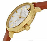 Buy Shop Marc Jacobs Sally White Dial Brown Leather Strap Watch for Women - MBM1351 USA Online