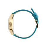 Buy Shop Marc Jacobs Baby Dave Gold Dial Blue Leather Strap Watch for Women - MBM1263 USA Online