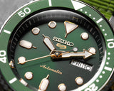 Buy Shop Seiko 5 Sports Automatic Analog Green Dial Silver Steel Strap Watch For Men - SRPD63K1 USA Online