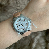 Buy Shop Michael Kors Camille Three-Hand Crystals White Dial Pink Leather Strap Watch for Women - MK2963 USA Online
