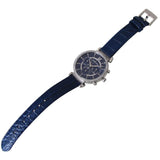 Swarovski Passage Chrono Crystal Blue Dial Blue Leather Strap Watch for Women - 5580342