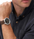 Buy Shop Fossil Neutra Chronograph Black Dial Brown Leather Strap Watch for Men - FS6024 USA Online