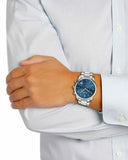 Buy Shop Hugo Boss Commander Blue Dial Silver Steel Strap Watch for Men - 1513434 USA Online