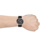 Buy Shop Fossil Garrett Chronograph Black Dial Black Rubber Strap Watch for Men - FS5624 USA Online