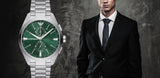 Buy Shop Emporio Armani Chronograph Green Dial Silver Steel Strap Watch For Men - AR11480 USA Online