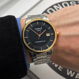 Buy Shop Tissot Luxury Powermatic 80 Black Dial Silver Steel Strap Watch For Men - T086.407.22.051.00 USA Online