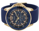 Buy Shop Guess Maverick Blue Dial Blue Rubber Strap Watch for Men - W0485G1 USA Online