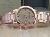 Buy Shop Burberry The City Rose Gold Dial Rose Gold Steel Strap Watch for Women - BU9034 USA Online