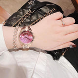 Buy Shop Michael Kors Lauryn Pink Dial Rose Gold Steel Strap Watch for Women - MK3722 USA Online