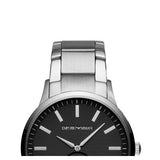 Buy Shop Emporio Armani Renato Quartz Black Dial Silver Steel Strap Watch For Men - AR11118 USA Online