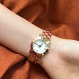 Buy Shop Marc Jacobs Mini Amy White Dial Rose Gold Steel Strap Watch for Women - MBM3078 USA Online