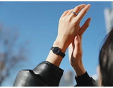 Buy Shop Calvin Klein Minimal Diamonds Black Dial Black Mesh Bracelet Watch for Women - K3M2342R USA Online