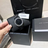 Buy Shop Marc Jacobs Marci Black Dial Black Steel Dial Strap Watch for Women - MBM3193 USA Online
