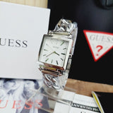Buy Shop Guess Vanity Silver Dial Silver Steel Strap Watch for Women - W1029L1 USA Online