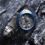 Buy Shop Guess Flagship Multifunction Chronograph Grey Dial Grey Steel Strap Watch for Men - W0601G1 USA Online