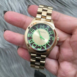 Buy Shop Marc Jacobs Henry Gold Dial Gold Steel Strap Watch for Women - MBM3295 USA Online