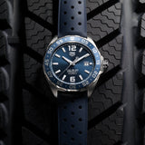 Tag Heuer Formula 1 Bucherer Blue Edition Blue Dial Blue Calfskin Strap Watch for Men - WAZ2015.FT8023