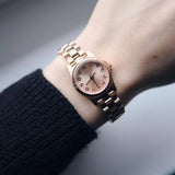 Buy Shop Marc Jacobs Dinky Rose Gold Dial Rose Gold Steel Strap Watch for Women - MBM3200 USA Online