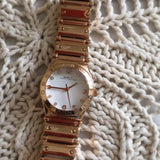 Buy Shop Marc Jacobs Amy White Dial Rose Gold Steel Strap Watch for Women - MBM8559 USA Online