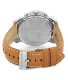 Buy Shop Fossil Grant Chronograph Green Dial Brown Leather Strap Watch for Men - FS4918 USA Online