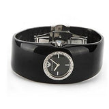 Buy Shop Emporio Armani Casual Analog Black Dial Black Leather Strap Watch For Women - AR0739 USA Online