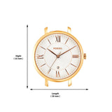 Buy Shop Fossil Jacqueline Mother of Pearl White Dial Gold Mesh Strap Watch for Women - ES4352 USA Online