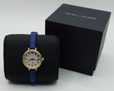 Buy Shop Marc Jacobs Sally White Dial Blue Leather Strap Watch for Women - MBM1354 USA Online