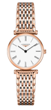 Buy Shop Longines La Grande Classique De Longines White Dial Two Tone Mesh Bracelet Watch for Women - L4.209.1.91.7 USA Online