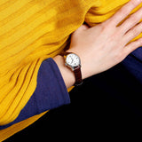 Buy Shop Tissot Le Locle Automatic Lady Silver Dial Brown Leather Strap Watch For Women - T41.1.113.77 USA Online