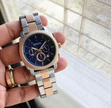 Buy Shop Fossil Machine Blue Dial Two Tone Steel Strap Watch for Men - FS5037 USA Online