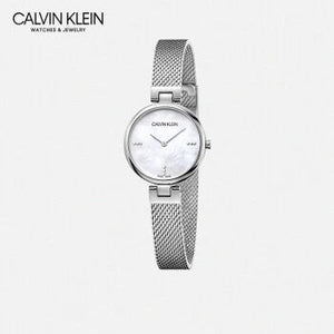 Buy Shop Calvin Klein Authentic Mother of Pearl Dial Silver Mesh Bracelet Watch for Women - K8G2312E USA Online