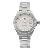 Buy Shop Tag Heuer Aquaracer Quartz White Dial Silver Steel Strap Watch for Men - WAY1111.BA0928 USA Online