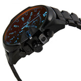Buy Shop Diesel Mega Chief Chronograph Black Dial Black Steel Strap Watch For Men - DZ4318 USA Online