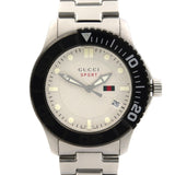 Buy Shop Gucci G Timeless Sport White Dial Silver Steel Strap Watch For Men - YA126250 USA Online