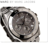 Buy Shop Marc Jacobs Blade Chronograph Black Dial Black Steel Strap Watch for Women - MBM3103 USA Online