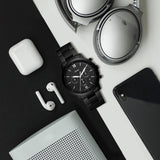 Buy Shop Fossil Neutra Chronograph Black Dial Black Steel Strap Watch for Men - FS5474 USA Online