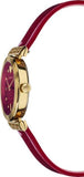 Versace Greca Meander Red Dial Red Leather Strap Watch for Women - VELW00320