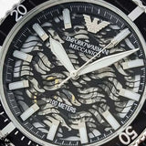 Buy Shop Emporio Armani Meccanico Automatic Black Dial Black Silicone Strap Watch For Men - AR60062 USA Online